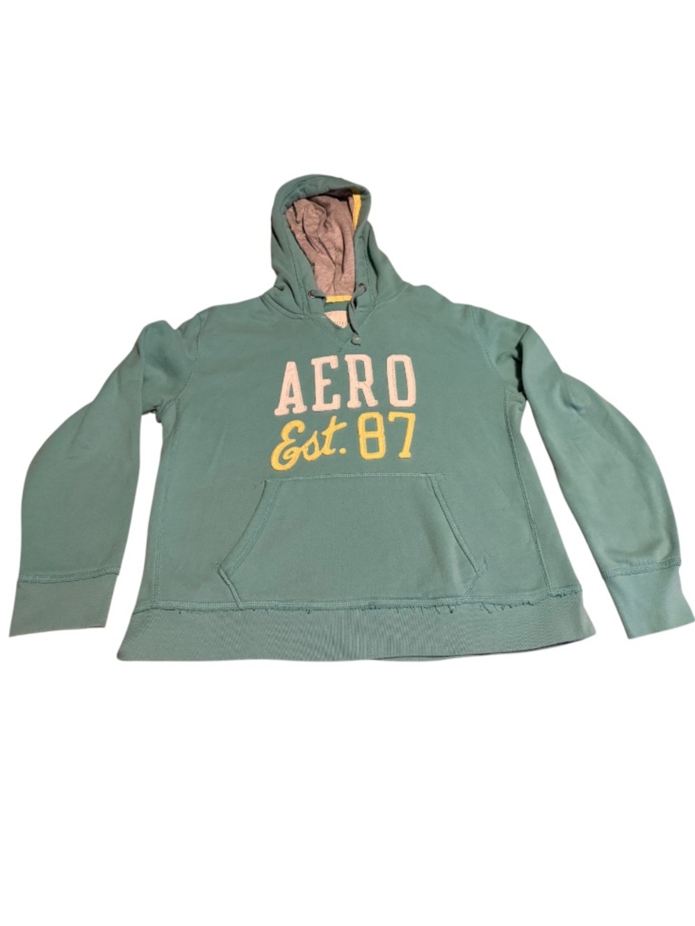 AERO Est. 87 Seafoam teal Pullover Hoodie size XL